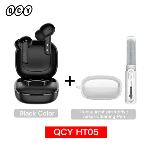 QCY HT05 ANC Wireless Earphone 40dB Noise Cancelling Bluetooth 5.2 Headphone 6 Mic ENC HD Call TWS Earbuds Transparency Mode - Image 8