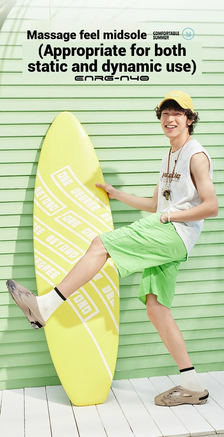 شباشب رجالية جوكر سايبر 361 درجة عصرية ناعمة مضادة للبكتيريا قابلة للتنفس للشاطئ خفيفة الوزن ومريحة للرجال 672521104