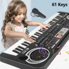 Chriyungel Kids Electronic Piano Keyboard with Microphone  61 / 37 Keys Organ Musical Instrument Toy Gift for Child Beginners 1