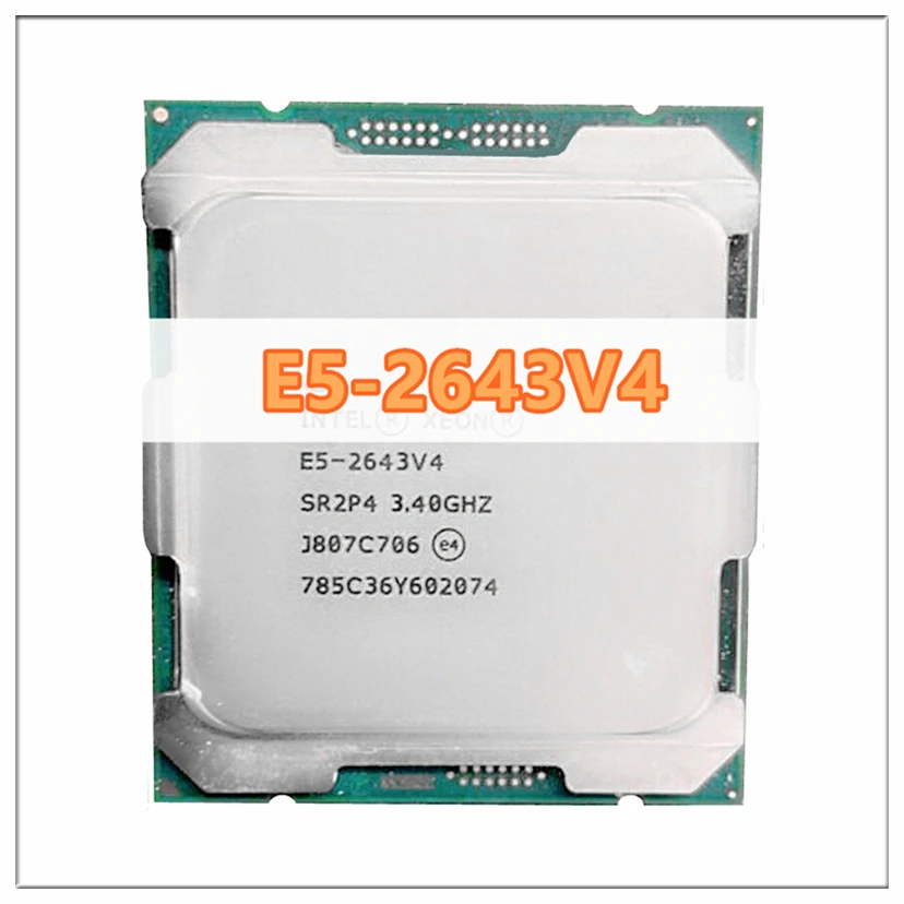 Xeon cpu E5 2643V4 sr2p4 3.40ghz 6 núcleos 20m LGA2011 3 E5 2643 v4 ...