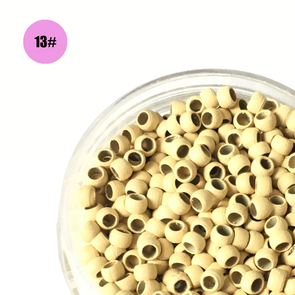 나노 팁 헤어 익스텐션용 보이지 않는 나노 마이크로 비즈, 나노 링 비즈, 미니 나노 비즈, 구리 링, 2.5mm, 1000 개