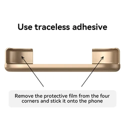Luxury Aerospace Grade Aluminum Bumper Arc Phone Case - iPhone 15 Plus (Gold Adhesive)