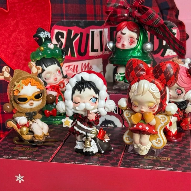 SKULLPANDA Tell Me フィギュアセット ベル POP MART SKULLPANDA Tell Me What You Want Xmas Blind Box