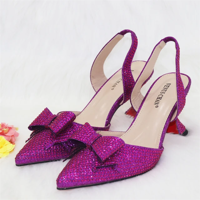 Purple Rain Purse Shoes Set
