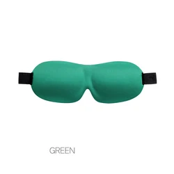 Luxurious 3D Blackout Sleep Mask - Ultimate Comfort and Light Blocking for Restful Sleep (Green 02)