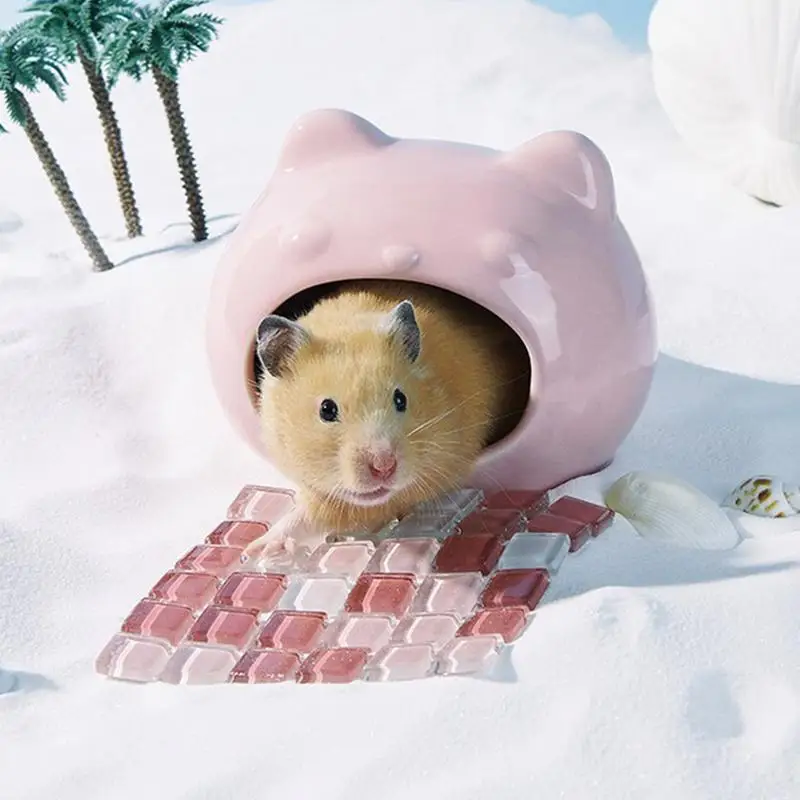 Chinchilla Cooling Stone Ice Pad Summer Bed For Hamster Pet Supplies Hamster Cooling Mat Pet Heat Dissipation Plate For