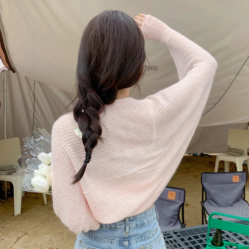 y2k Shrug 2000s Women Clothes Solid Color Long Sleeve Cropped Knitted Tops Sun Protection Cardigan Coquette Clothing 9 y2k Shrug 2000s Women Clothes Solid Color Long Sleeve Cropped Knitted Tops Sun Protection Cardigan Coquette Clothing