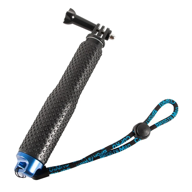 1 Pz 48Cm Impermeabile Palmare Sport Selfie Stick Per Go Pro Hero 9 8 7 6 5 4 3 Osmo Action Black