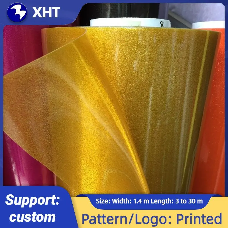 

Transparent Vinyl Film Faux Leather Sheets Glitter Stars Holographic PVC for DIY Making earings Hair Bow Ribbon 30*135cm