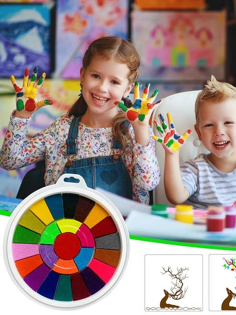 Funny Finger Painting Kit Kids Finger Paint Tool Kit Washable