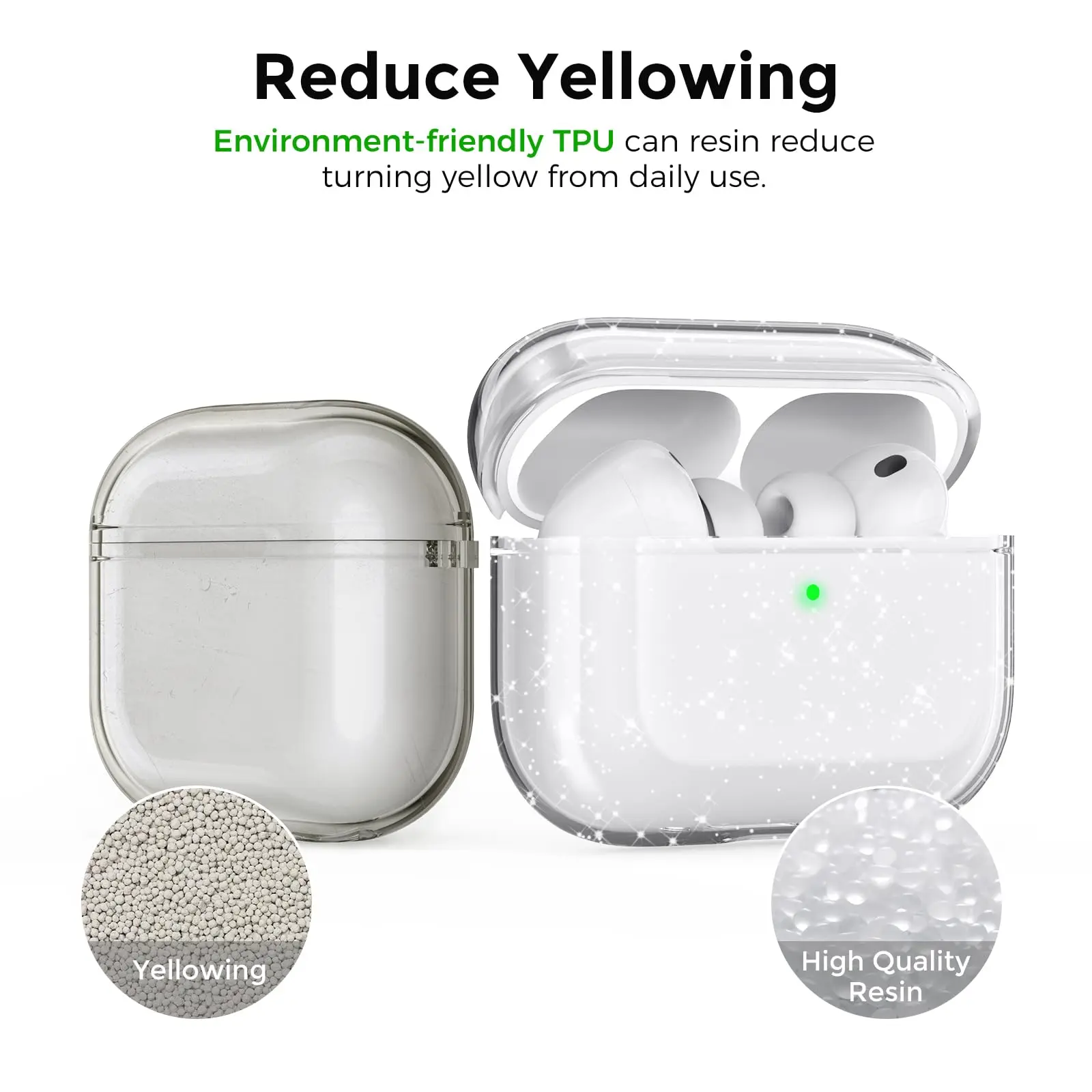 Sparkling Glitter Clear Case - Protective Soft TPU Cover