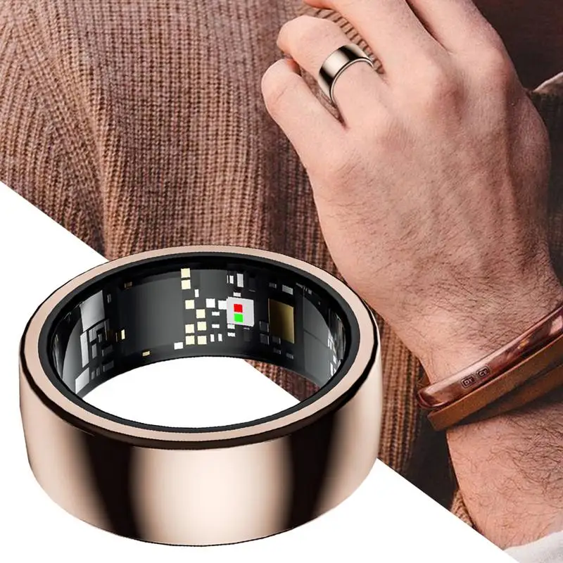 Smart Ring Heart Rate Monitor IP68 Waterproof Fitness Tracker