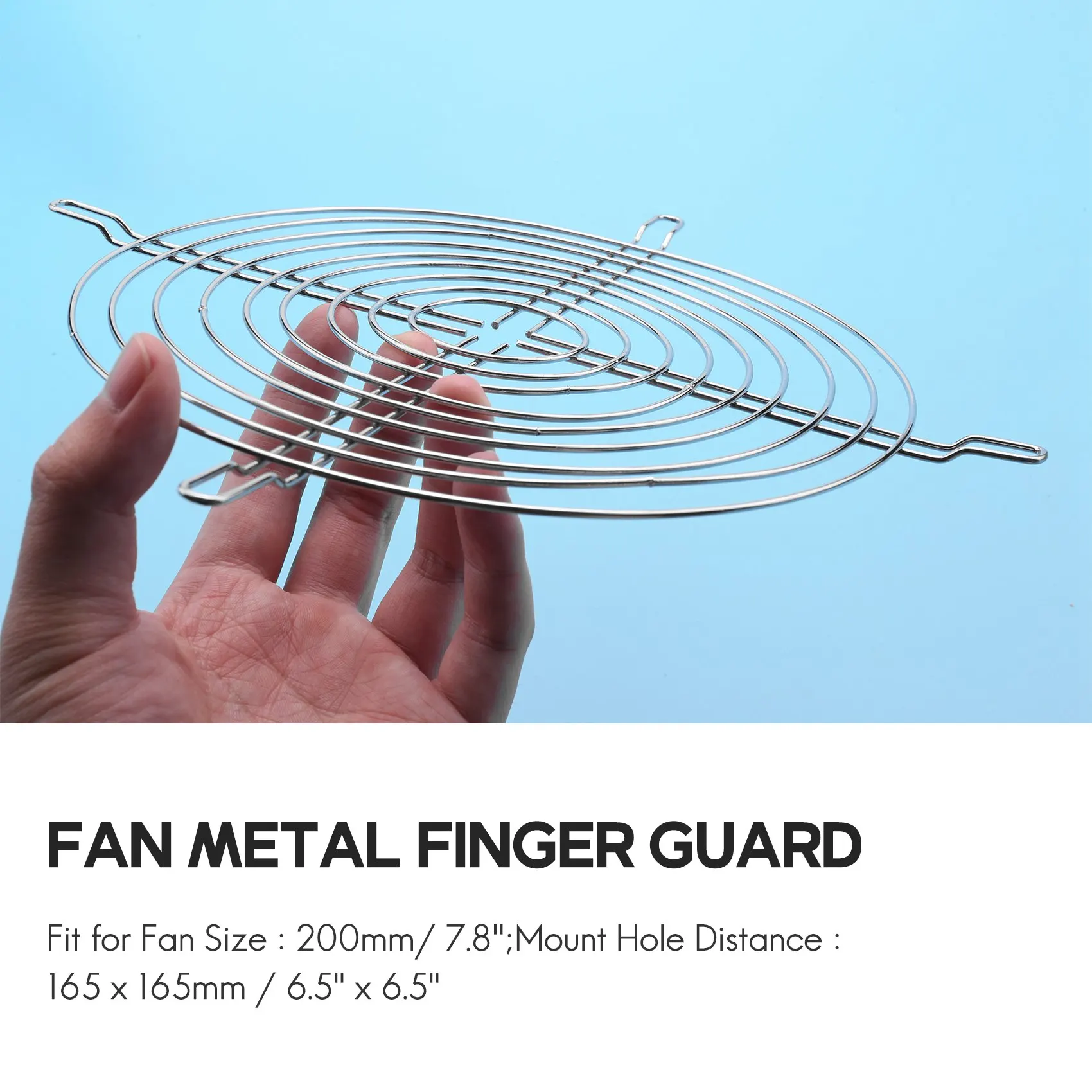 Metal PC Computer Case Fan Grill finger Guard Protection 200mm