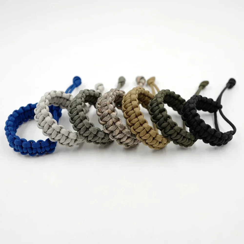 Paracord Bracelet Adjustable Survival Emergency 550 Paracord Bracelet Parachute Cord Bracelet For Camping Hiking Outdoor