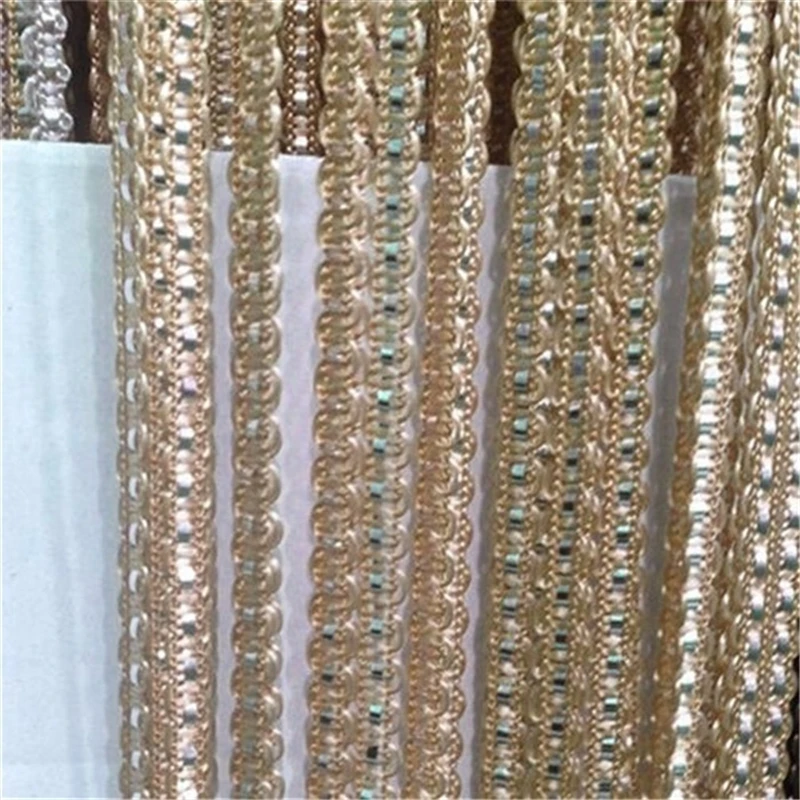 Description Picture 3 of item200x95 cm Luxury Crystal Curtain Flash Line Shiny Tassel String Door Curtain Window Room Divider Home Decoration Cortinas 2020