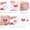 Dual Side Clear White Jelly Stamper with Rhinestone Silicone Nail Art Stamper Scraper Set For Transfer Stamp Plates Image Tools 2