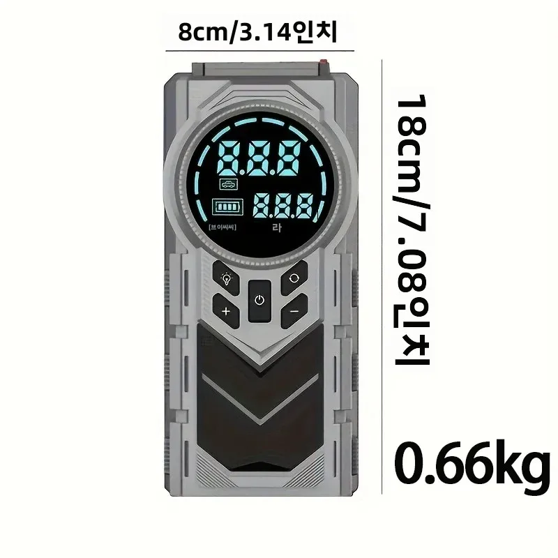 ����Ʈ 12V 2-in-1 ���� ���� ��Ÿ�� �� Ÿ�̾� ���÷����� - JKUOO 150PSI ���÷��̼�, -40 �� C ���׼�, LED ���� USB ��Ʈ