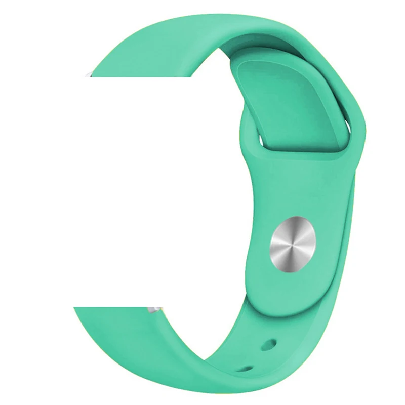 Breathable Silicone Sports Watch Band, 22mm