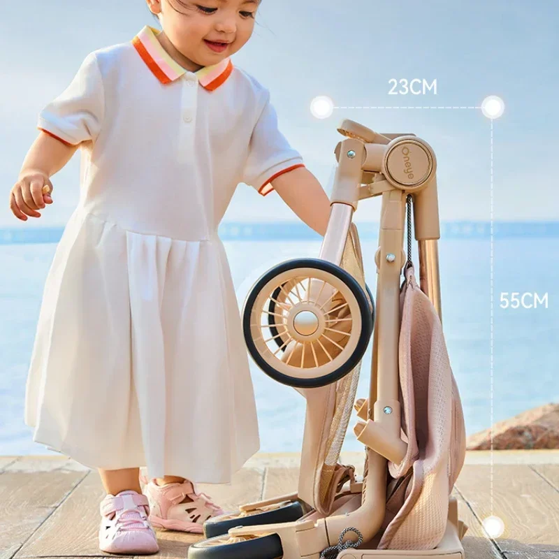 Foldable Ultra-light Stroller Portable Pocket Baby Stroller High View Baby Lightweight Four-wheel Carriage