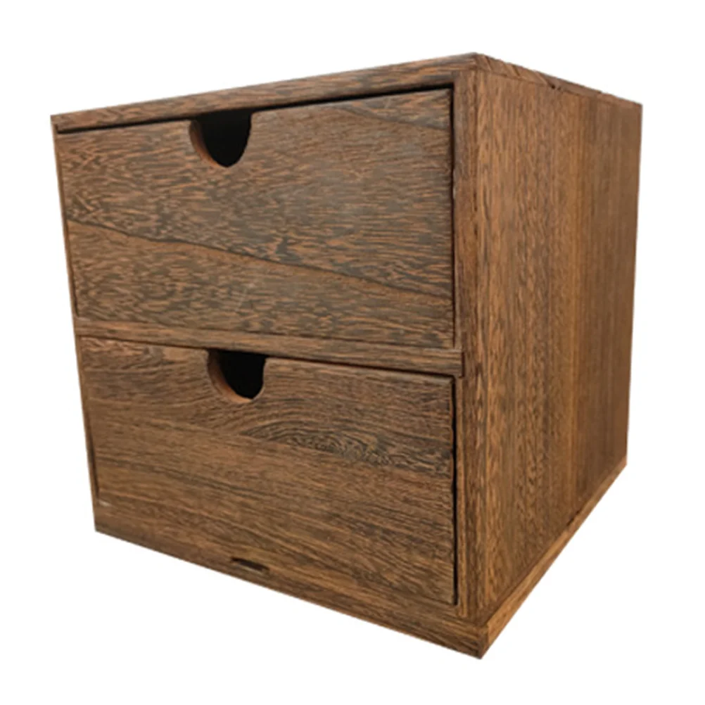

Vintage Wooden Drawer Storage Box Office Desktop Cabinet Sundries Finishing Box Jewelry Cosmetic Organizer Home Decoration