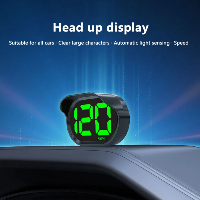 Car Digital Speed HUD GPS Automatic Speedometer Head Up Display Lug To Play Auto Speed Gauges For Truck Vehicles KM/H MPH