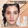 QIBEST 5ml Liquid Foundation Concealer Women Face Makeup Waterproof Oil-Control Concealer Base Cream Cover Dark Circles Cosmetic 3