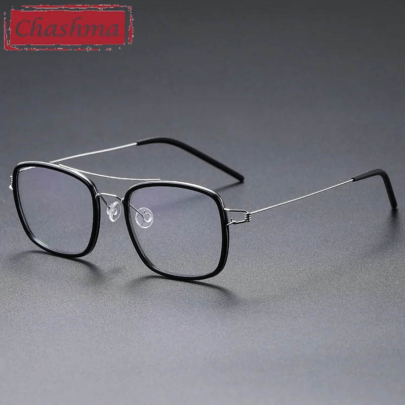 

Ultra Thin Light Eyeglasses Men Prescription Glasses Acetate Titanium Blue Ray Block Crystal Women Frame for Progressive Lenses