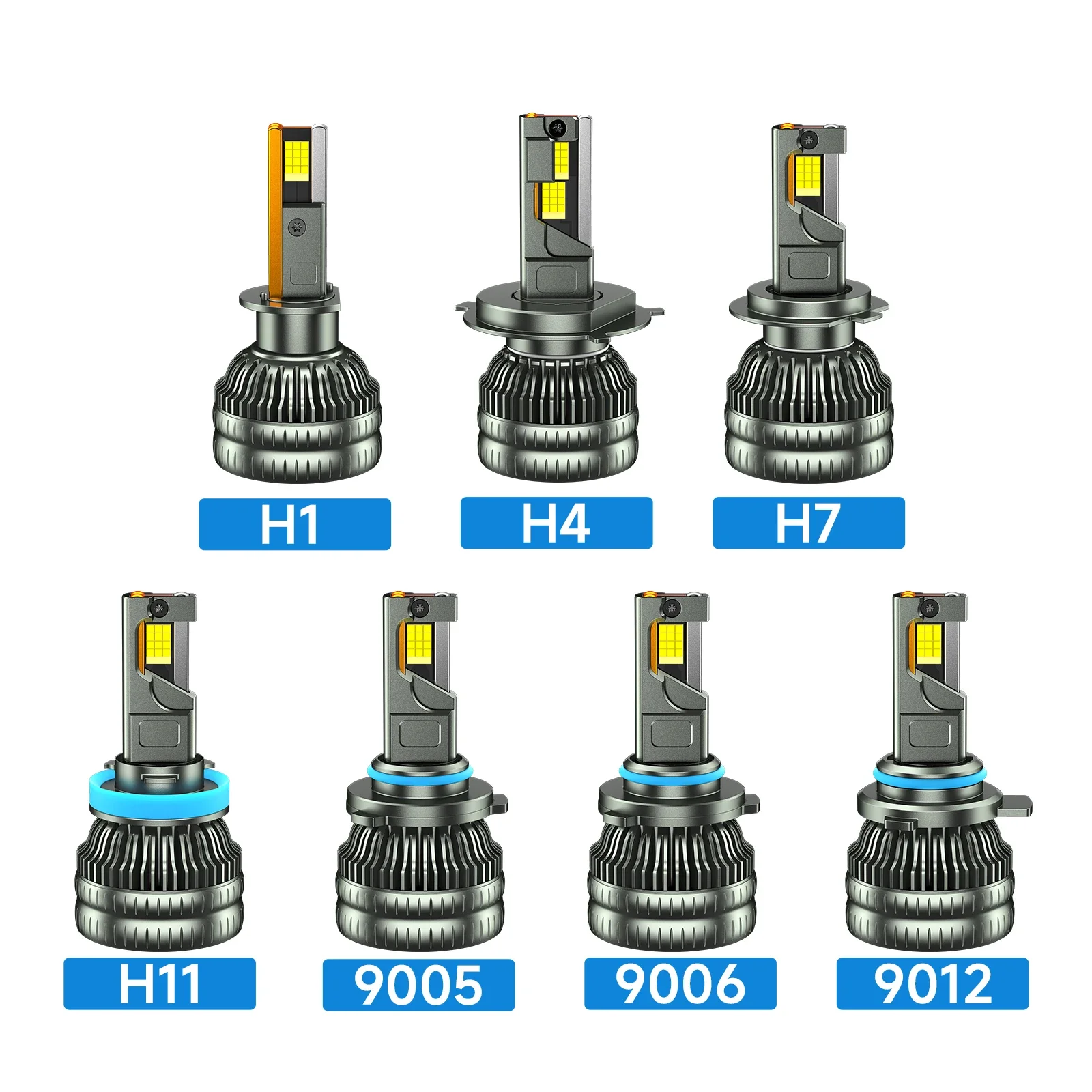 WUWEIZE Very Powerful 3000W lighthouse H4 Headlight Bulb 12V 24V 36V H7 Canbus No Error 9005/HB3 9006/HB4 H1 H7 H4 H11 Headlamp