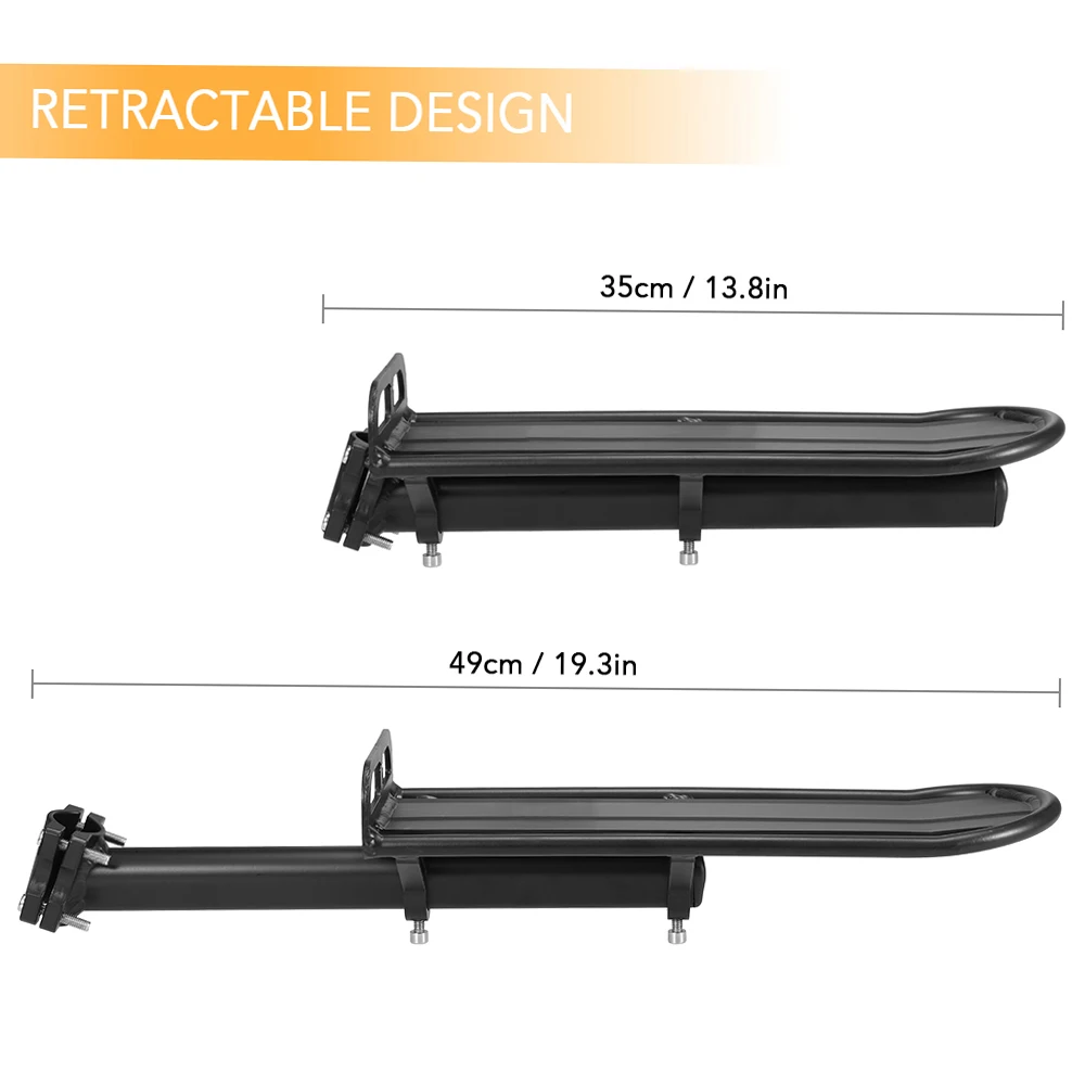 Retractable Rear Bike Cargo Rack 6