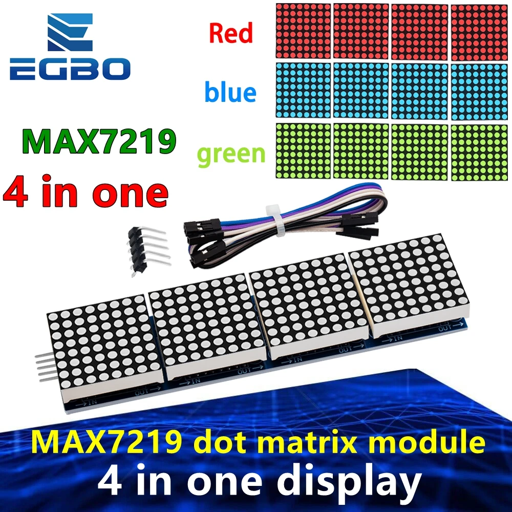 Egbo 1pcs max7219 Punkt matrix modul Mikro controller modul 4 in einem Display