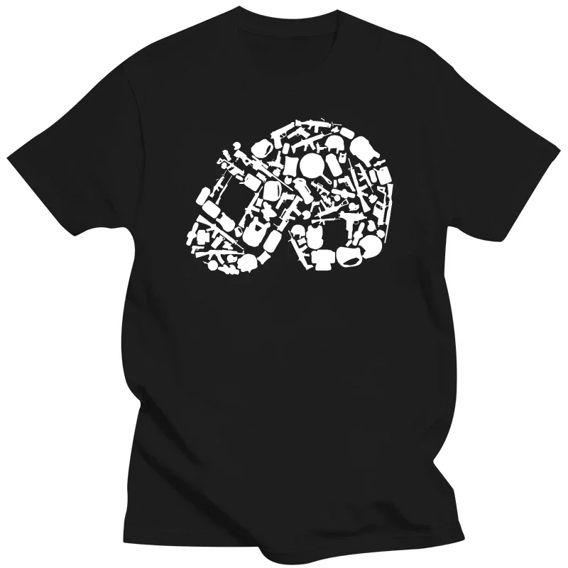 

643 PLAYERUNKNOWN BATTLEGROUNDS PUBG HELMET GUN SIZE S TO 2XL T-SHIRT EN