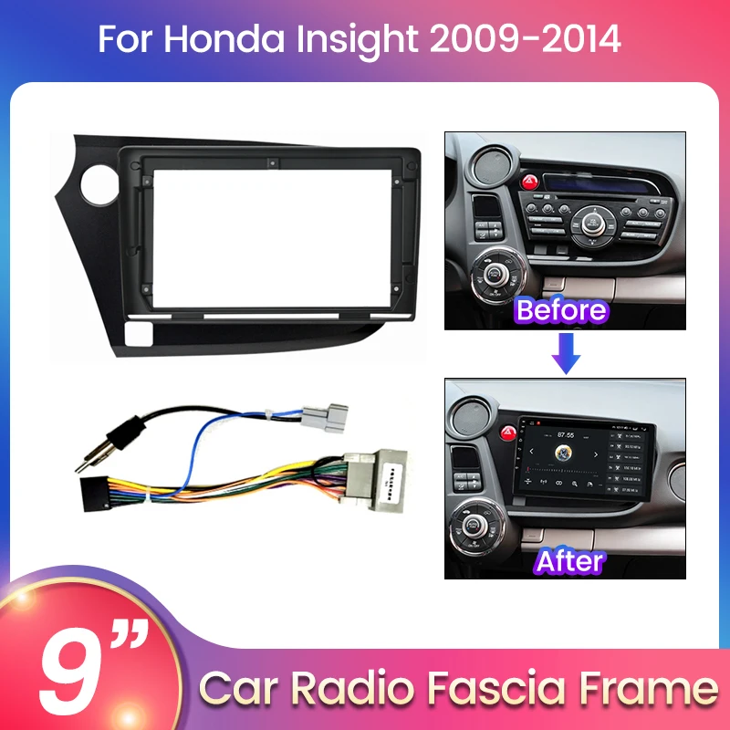 

Автомобильный радиоприемник TomoStrong, рамка для приборной панели для Honda vision 2 LHD RHD 2009-2014, рамка для автомобильной видеопанели, шнур питания, кабель CANBUS, провода