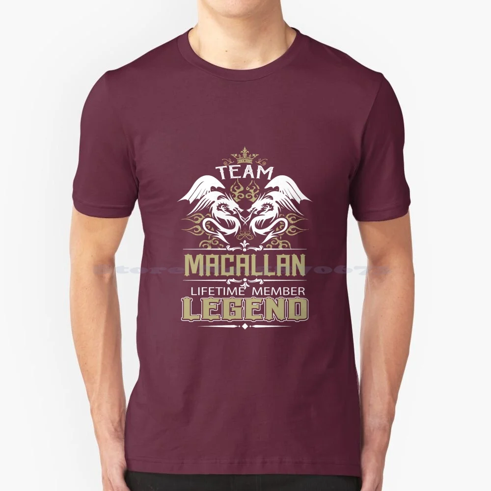 Maglietta Con Nome Macallan-Macallan Dragon Life Member Legend Gift Item Tee T Shirt 100% Cotone Tee Macallan Name Dragon