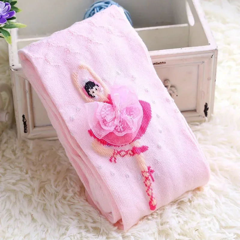 Girls Autumn Cotton Pantyhose Cute Soft Knitted Tights for Baby Girl Infant Toddler Stocking Children Clothing kids pantyhose toddler tights