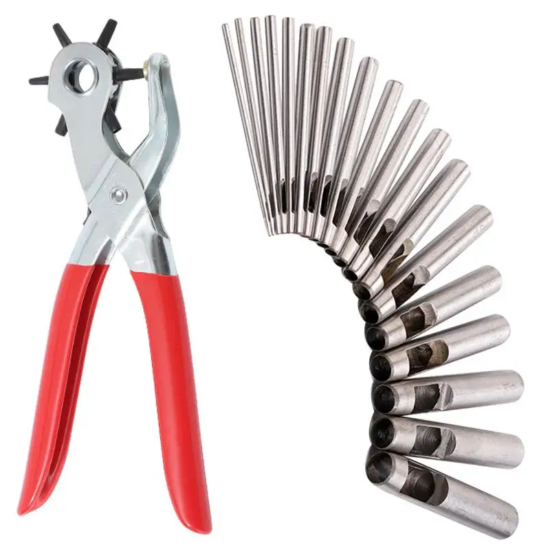 2/2.5/3/3.5/4/4.5mm Leather Belt Hole Punch Punching Forceps Clamp for Home DIY leather hole puncher,leather hole punch,leather punch tool