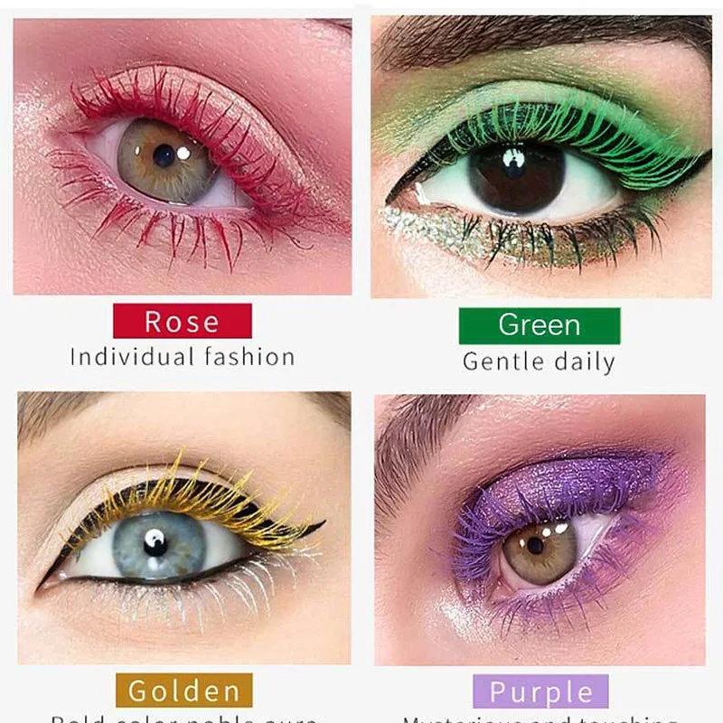 Waterproof Eye Black Mascara Extension Black Silk Fiber Eye Black Women's Cosmetics Waterproof
