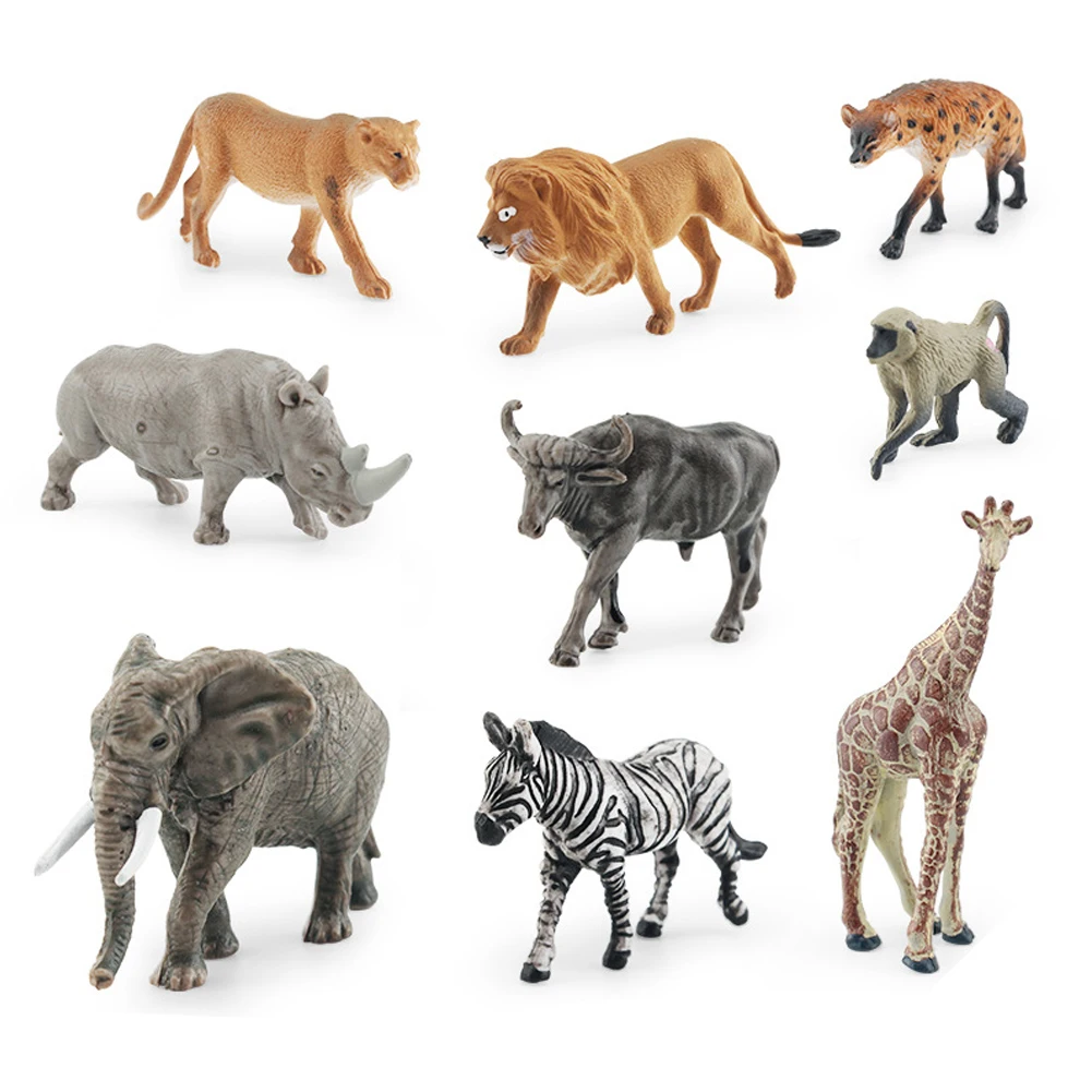 

Simulation Animal Toy Figures Wild Zoo Farm Animal Zebra Rhino Model Figures Toy For Chidlren Kids Gift Cognitive Toy