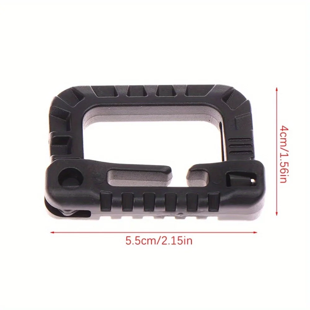 2Pcs D-Ring Multipurpose Locking Carabiner Clips Hanging Hook Backpack Buckle Attach Snap Lock Camp Keychain