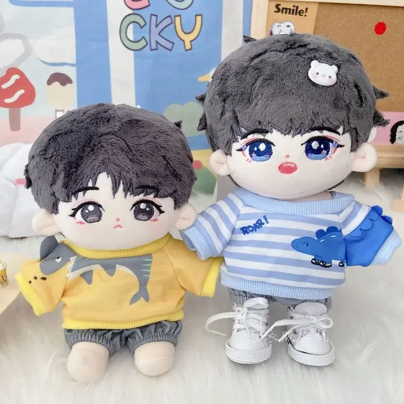 20cm baby clothes casual dinosaur shark set 20cm attribute free cotton doll 4