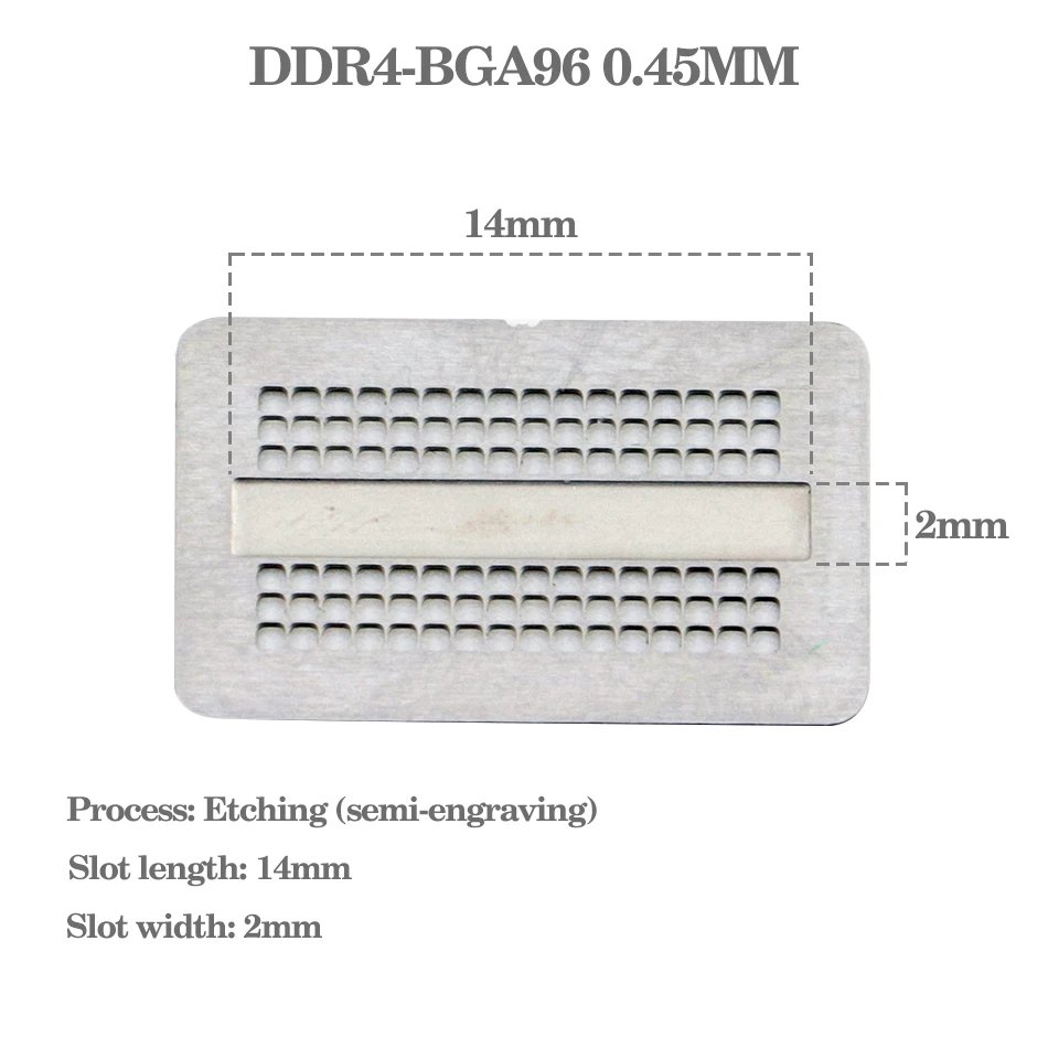 14/20pcs/set Chip Repair Tool Set BGA Flocking Ball Stencil For DDR4-BGA96 BGA78 DDR3-2 DDR5 DDR6 DDR7