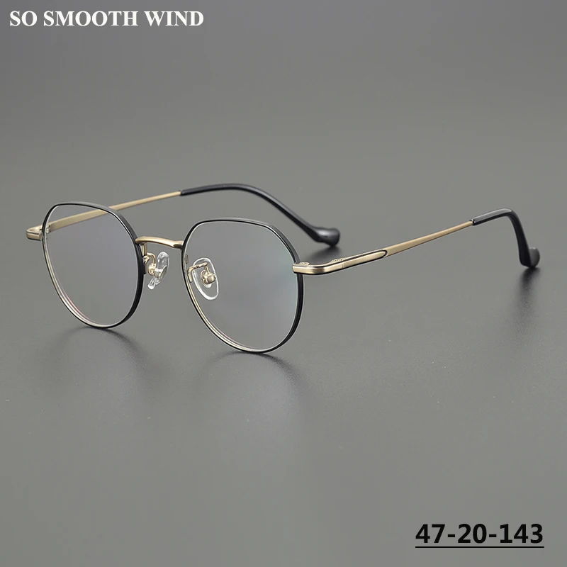 

Japanese Pure Titanium Ultralight Glasses Frame Men Women Polygon Prescription Eyeglasses Myopia Optical Lens Spectacles Eyewear