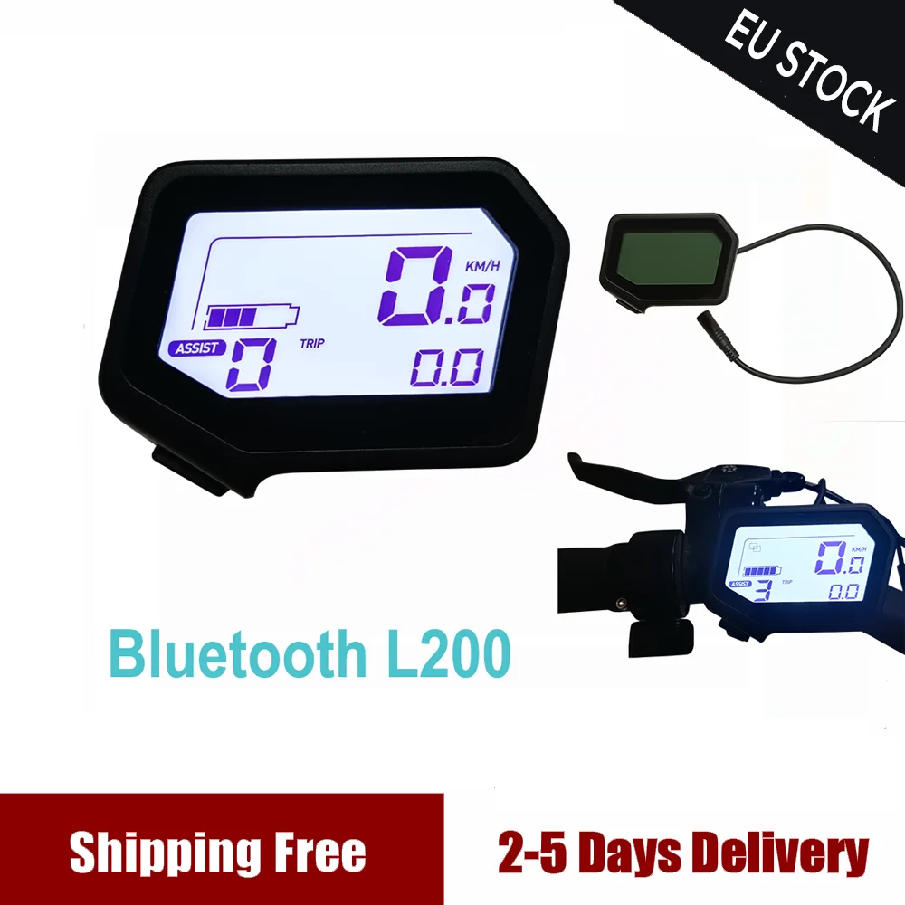 Electric Bicycle Indicator L200 For Bafang Mid Drive Motor 24v 36v 48v