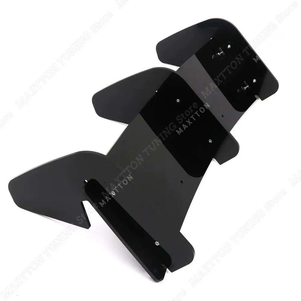 Rear Bumper Diffuser Spoiler Splitter for VW Polo MK5 GTI 3 Fins Polo 5 MK5 GTI 6R 6C 2/4 Door BodyKits Tuning 2010-