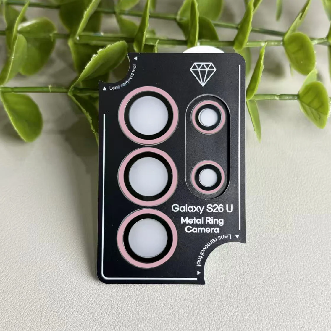 Enhanced Metal Lens Ring with Glass Protector - Anti-Scratch Phone Accessory