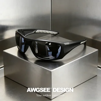 Polarized Sports Sunglasses UV400 Anti-Glare Full Frame Outdoor Cycling Fishing Glasses with Sturdy Construction 1