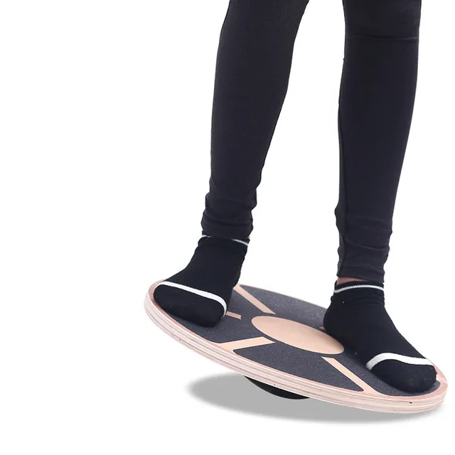 Wooden Wobble Balance Board Exercises Training Non-Slip Multifunctional Yoga Waist Twisting Board Fitness Equipment Home Gym 5