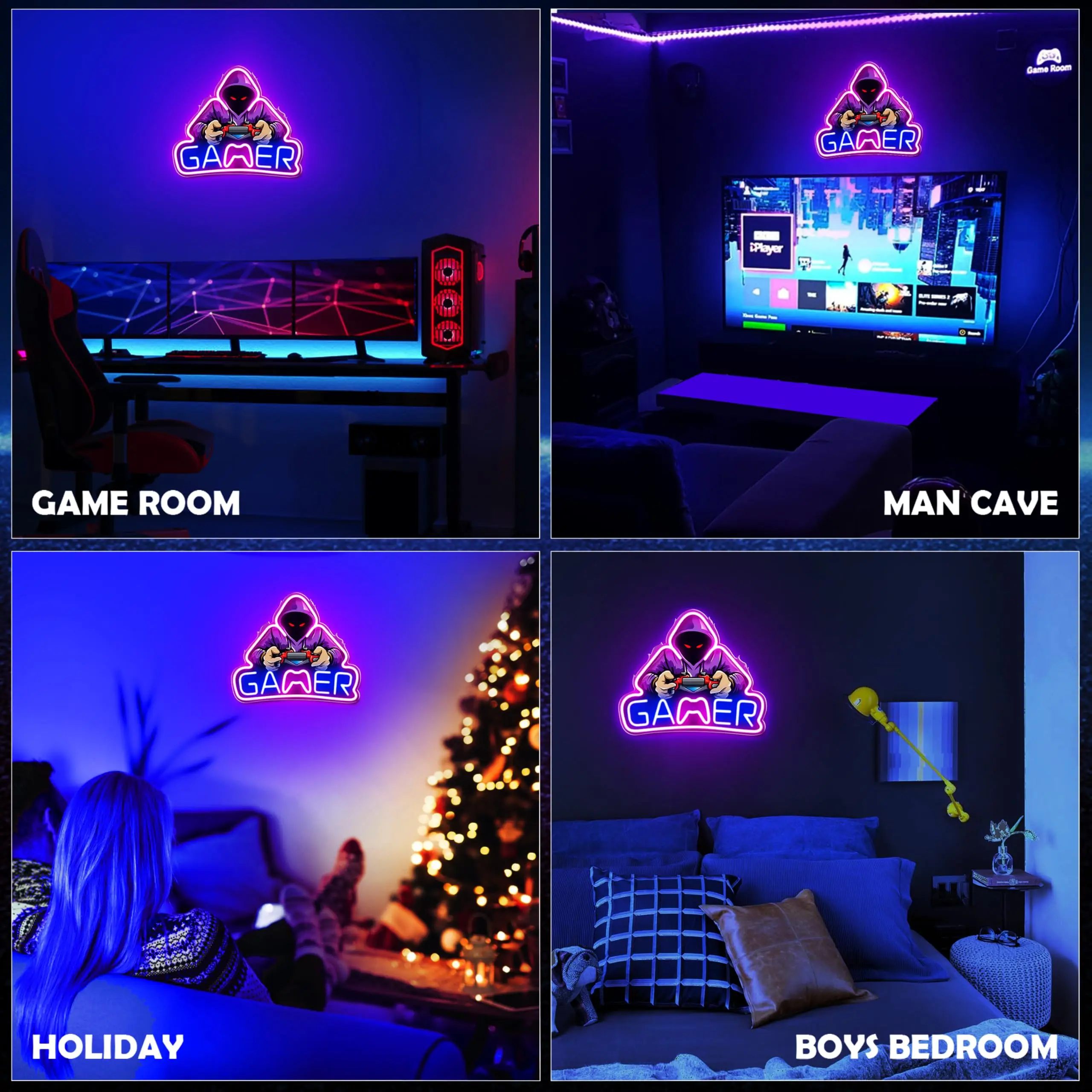 Happy Birthday LED Neon Sign Blanc Chaud Néon Décoration Murale Pour La Maison Chambre Bar Club Décoration De Fête D'anniversaire Avec Alimentation | Leroy Merlin