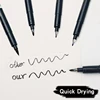 4Pcs/set Calligraphy Brush Pens, Hand Lettering Pens Soft and Hard Tip Water Based Black Ink Marker Set  Art Drawings Markers 5