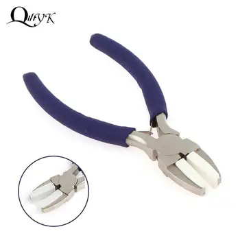 나일론 턱 플라이어 탄소강 공예 플랫 코 플라이어, 구슬, 루핑, 와이어 쉐이핑, 보석 만들기용 DIY 도구