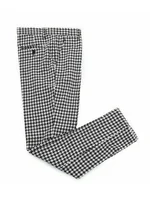High Quality Houndstooth Men's Casual Suit Pants Length Trousers Men Plaid Slim-fit Straight Business Formal Suit Trousers 2